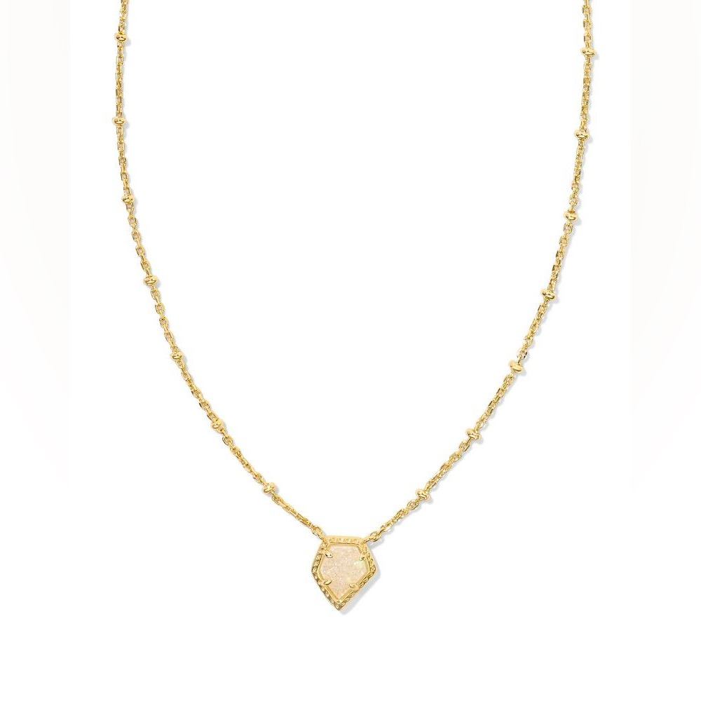 Kendra Scott Framed Gold Tess Satellite Short Pendant Necklace - Full Inclusion